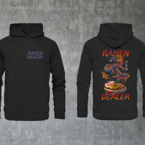 Hoodie "Ramen Dragon" Purple on Dark