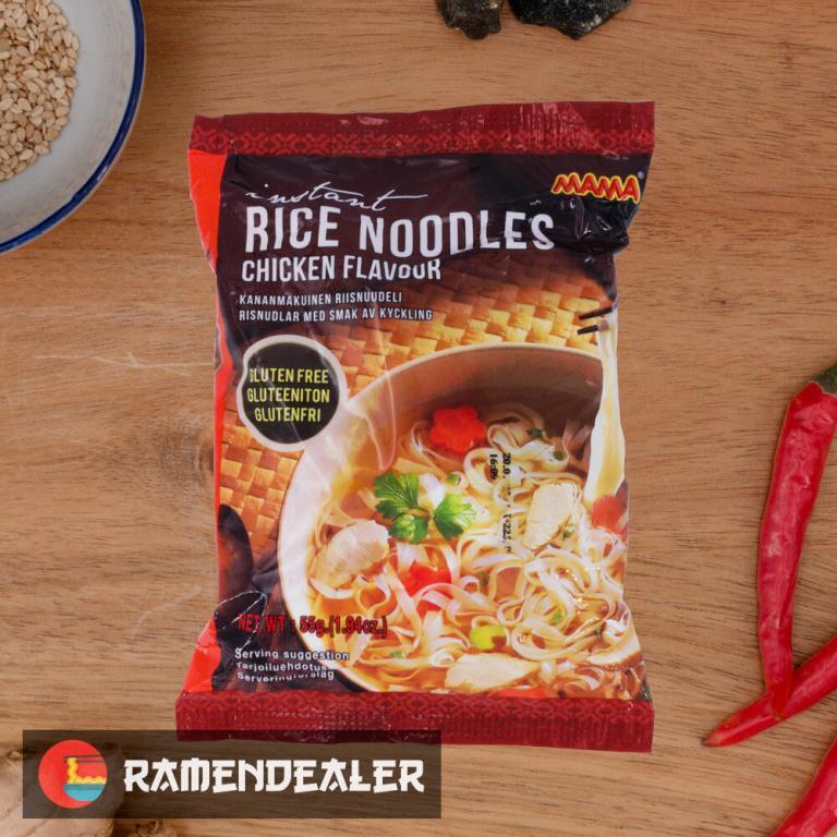 MAMA Rice Noodles Chicken Flavour (Glutenfrei) Ramendealer