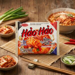 Acecook Háo Háo Kim Chi Sauer-Scharf Instant Nudeln 77g